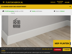 'plintenfabriek.nl' screenshot