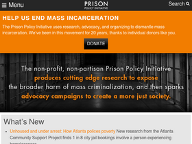 'prisonpolicy.org' screenshot