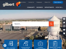 'gilbertaz.gov' screenshot