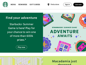 'starbucks.ca' screenshot