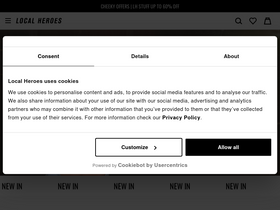 'localheroesstore.com' screenshot