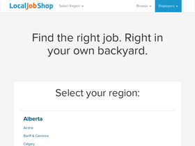 'localjobshop.ca' screenshot