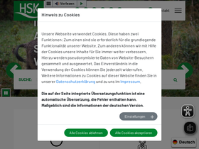 'hochsauerlandkreis.de' screenshot