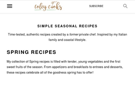 'coleycooks.com' screenshot