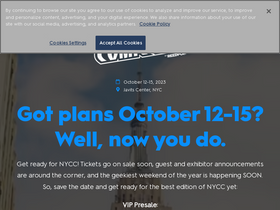 'newyorkcomiccon.com' screenshot