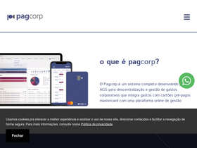 'pagcorp.com.br' screenshot