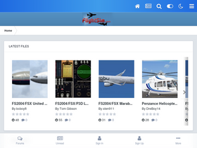 'flightsim.com' screenshot