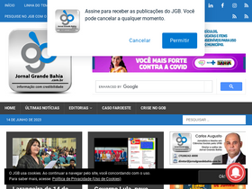 'jornalgrandebahia.com.br' screenshot