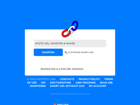 'shortest.link' screenshot