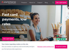 'paymentsense.com' screenshot