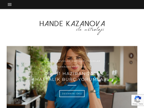 'handekazanova.com' screenshot
