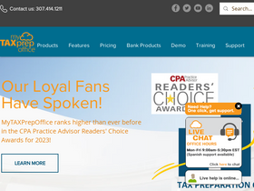 'mytaxprepoffice.com' screenshot