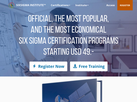 'sixsigma-institute.org' screenshot