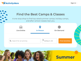 'activityhero.com' screenshot