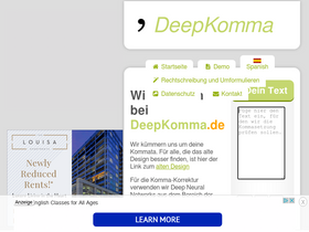 'deepkomma.de' screenshot