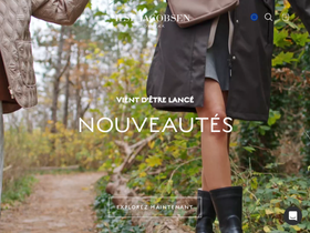 ILSE JACOBSEN HORNBÆK homepage screenshot
