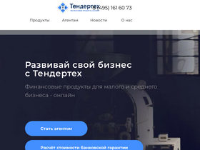 'tendertech.ru' screenshot