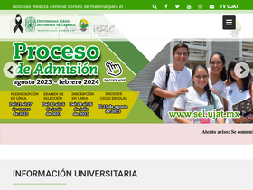 'ujat.mx' screenshot