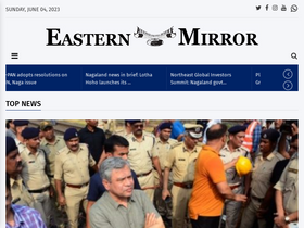 'easternmirrornagaland.com' screenshot