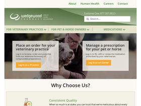 'wedgewoodpharmacy.com' screenshot