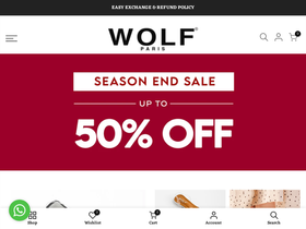 wolfparis.com homepage screenshot
