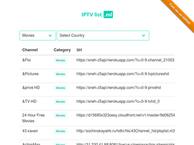 'iptvlist.ml' screenshot