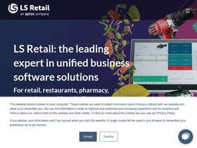 'lsretail.com' screenshot