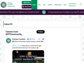 'fantasyfootballcommunity.com' screenshot