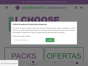 'parafarmaciacampoamor.com' screenshot