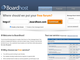 'boardhost.com' screenshot