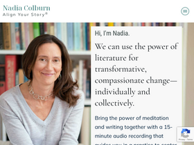 'nadiacolburn.com' screenshot
