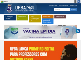 'sius.ufba.br' screenshot