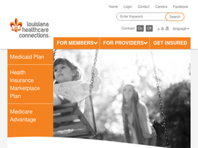 'louisianahealthconnect.com' screenshot