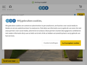 '123sierbestrating.nl' screenshot