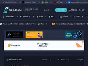 'coinscope.co' screenshot