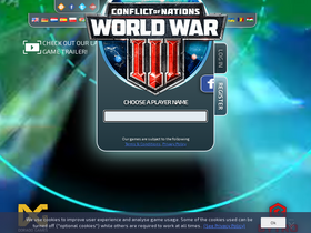 'conflictnations.com' screenshot