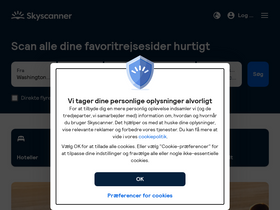 'skyscanner.dk' screenshot