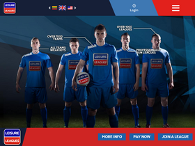 'leisureleagues.net' screenshot