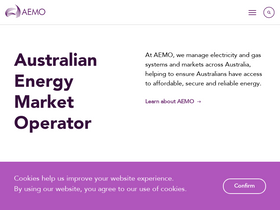 'aemo.com.au' screenshot