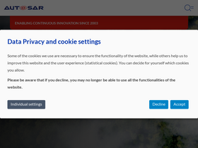 'autosar.org' screenshot