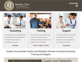'quality-one.com' screenshot