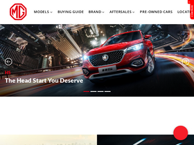 'mgmotor.com.eg' screenshot