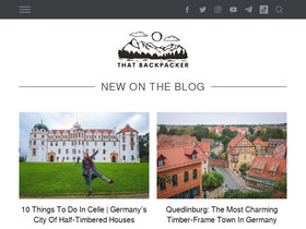 'thatbackpacker.com' screenshot