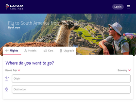 'latamairlines.com' screenshot