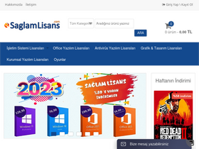 'saglamlisans.com' screenshot