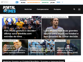 'portaldostimes.com.br' screenshot