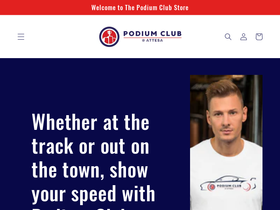 podiumclubstore.com homepage screenshot