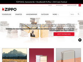 'zippo.de' screenshot