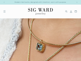 sigwardjewelry.com homepage screenshot