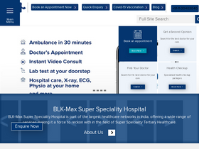 'blkmaxhospital.com' screenshot